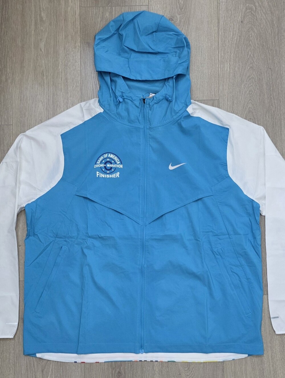 Nike Impossibly Light Run Jacket Chicago Marathon Finishers HQ4272-487 Mens Sz M